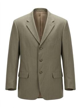 Perry Ellis Linen Blend Blazer Sport Coat Men Size 44
